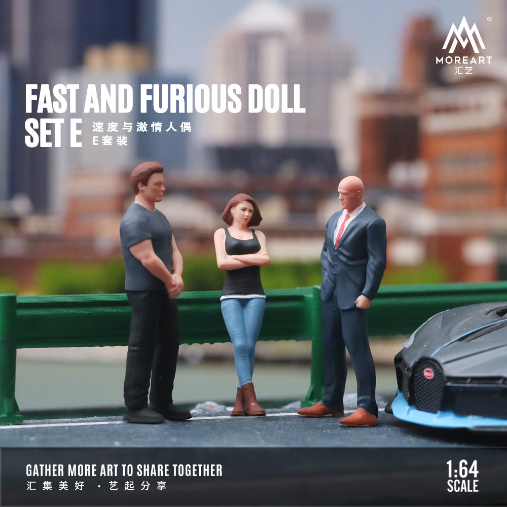 Các nhân vật trong diorama Fast & Furious MoreArt
