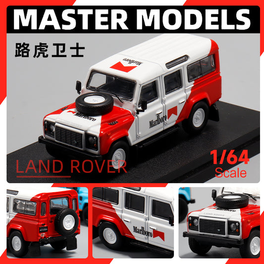 Mô hình xe Land Rover Defender 110 Marlboro Livery Street Weapon góc chính diện