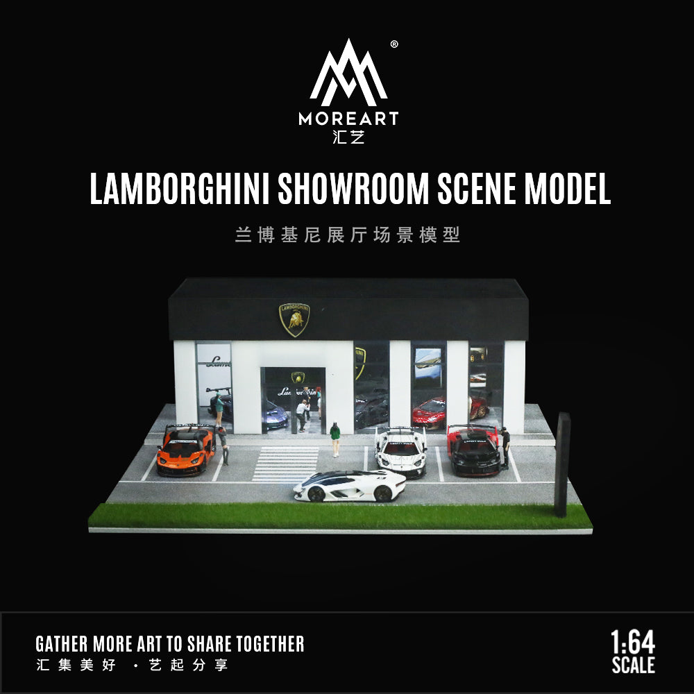 Góc chính diện Diorama Lamborghini 4S Store