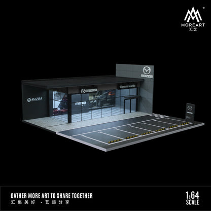 Diorama Mazda 4S Store tỉ lệ 1:64 của MoreArt
