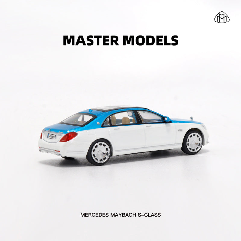 Đuôi xe Maybach S650 White and Blue tỉ lệ 1:64