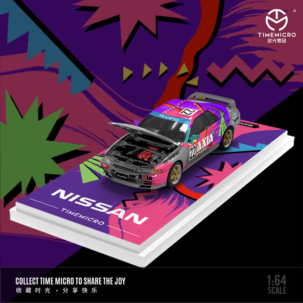 Góc trước xe Nissan GTR 32 AXIA 22 Silver - Time Micro