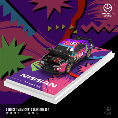 Mô hình Time Micro Nissan GTR 32 AXIA 22 Black вид сбоку