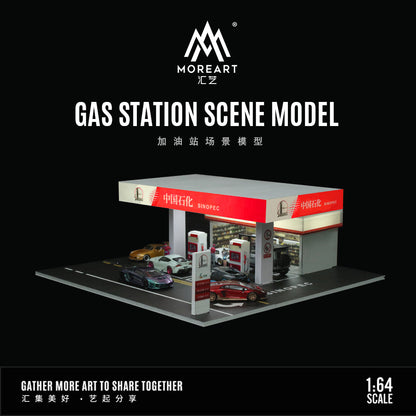 Chi tiết máy bơm xăng trong diorama Moreart