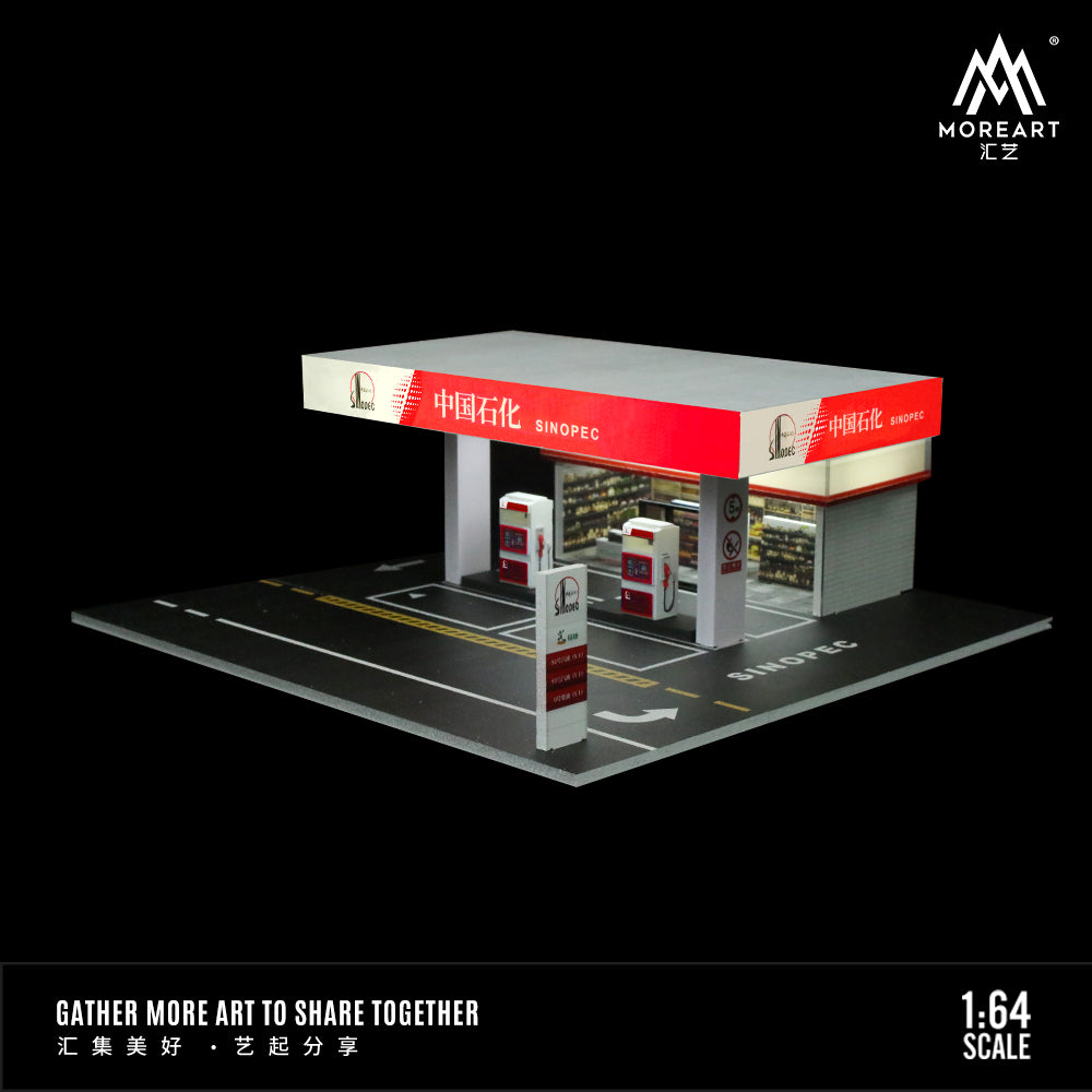 Toàn cảnh diorama trạm xăng Sinopec tỉ lệ 1:64