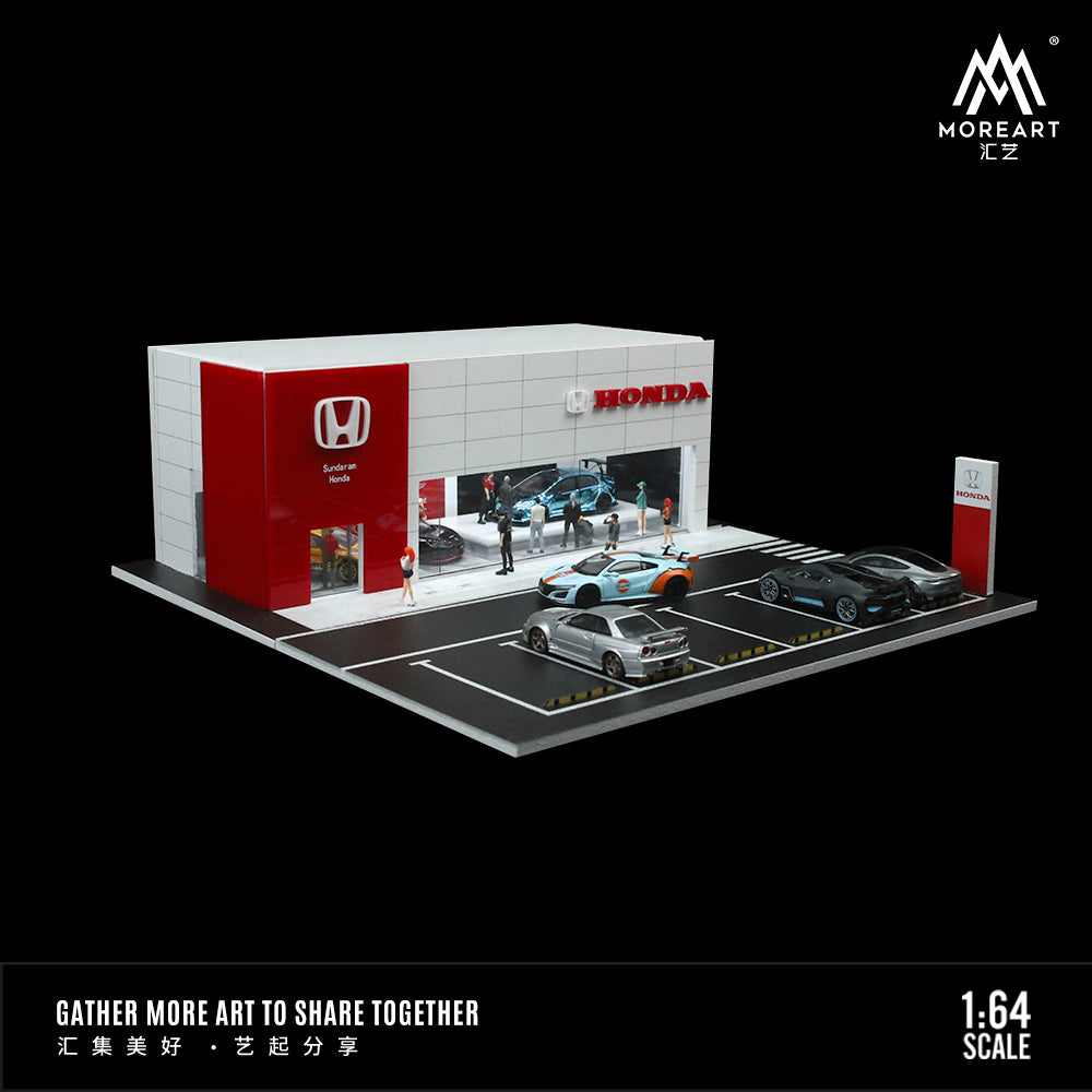 Vỏ hộp Diorama Honda 4S Store MoreArt