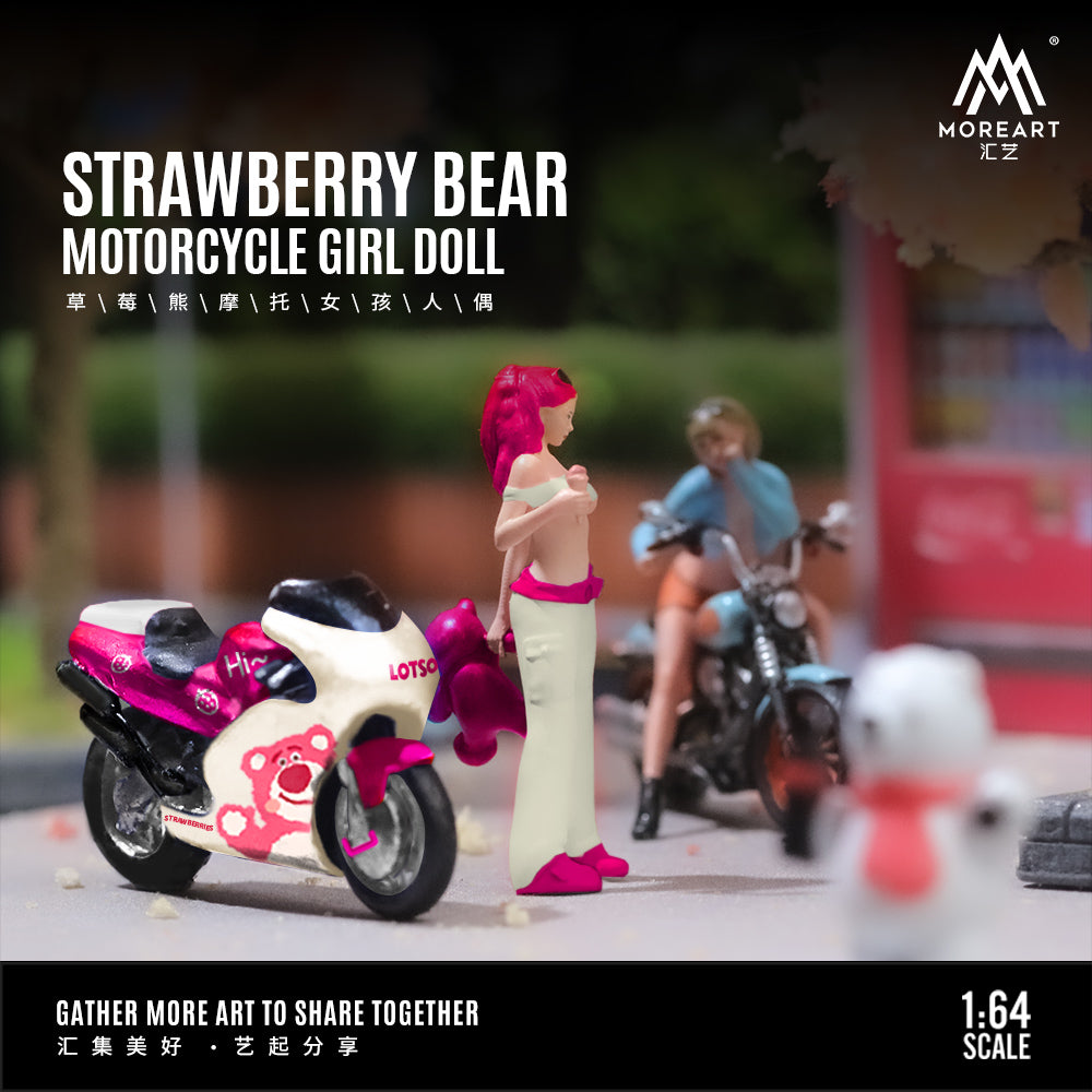 Diorama Strawberry Bear MoreArt góc nghiêng