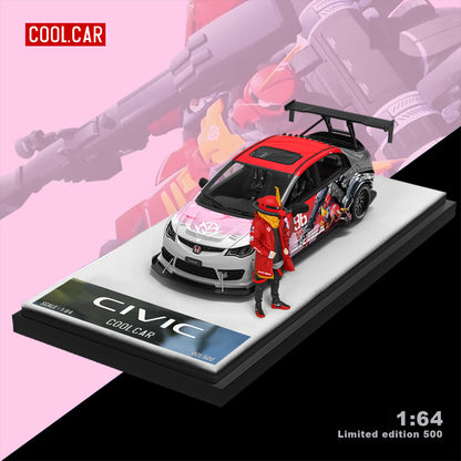 Góc trước xe Honda Civic độ Red Mecha của Cool Car