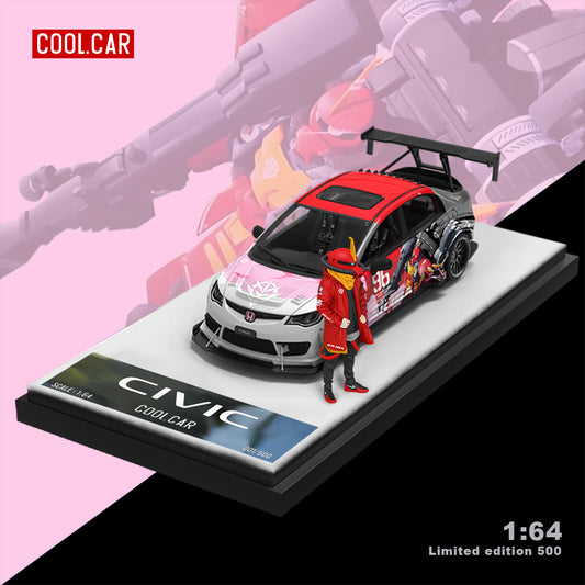 Góc trước xe Honda Civic độ Red Mecha của Cool Car