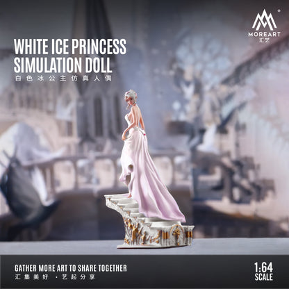 Mô hình diorama White Ice Princess MOREART góc chính diện