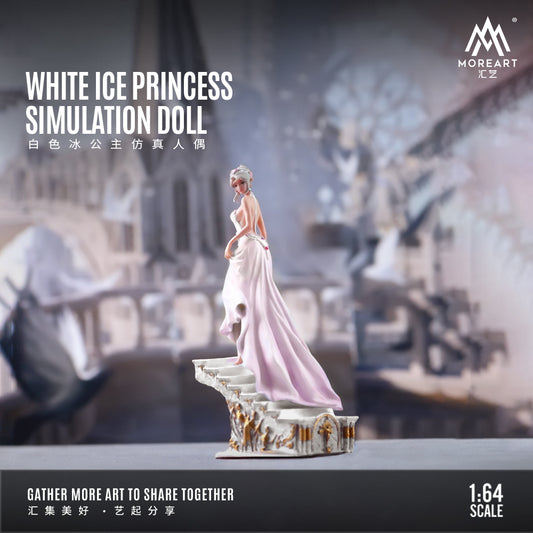 Mô hình diorama White Ice Princess MOREART góc chính diện