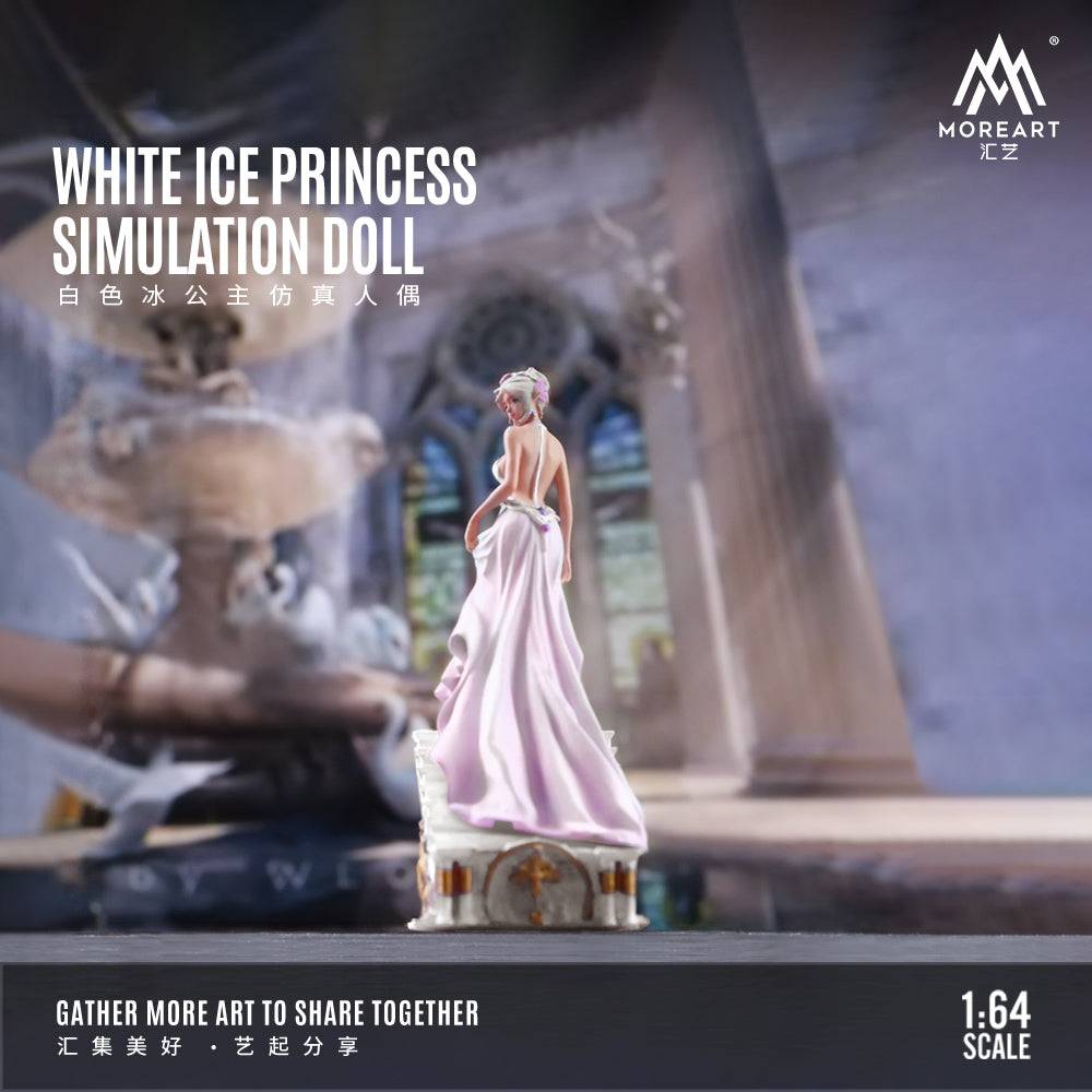 Mô hình diorama White Ice Princess MOREART góc bên trái