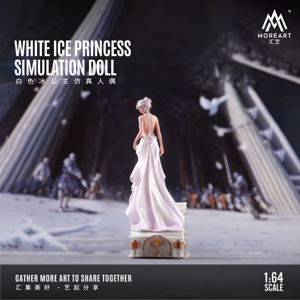 Mô hình diorama White Ice Princess MOREART góc bên phải