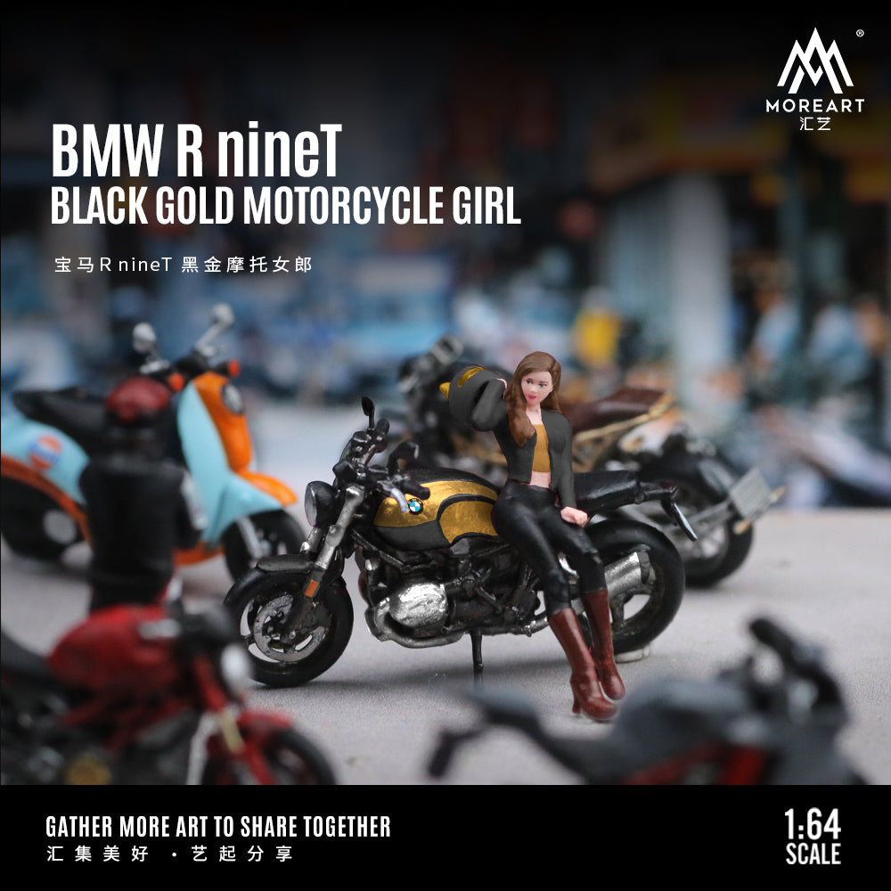 Toàn cảnh diorama BMW R nineT Motorcycle Girl MoreArt
