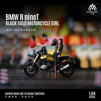 Góc nghiêng diorama BMW R nineT Motorcycle Girl MoreArt