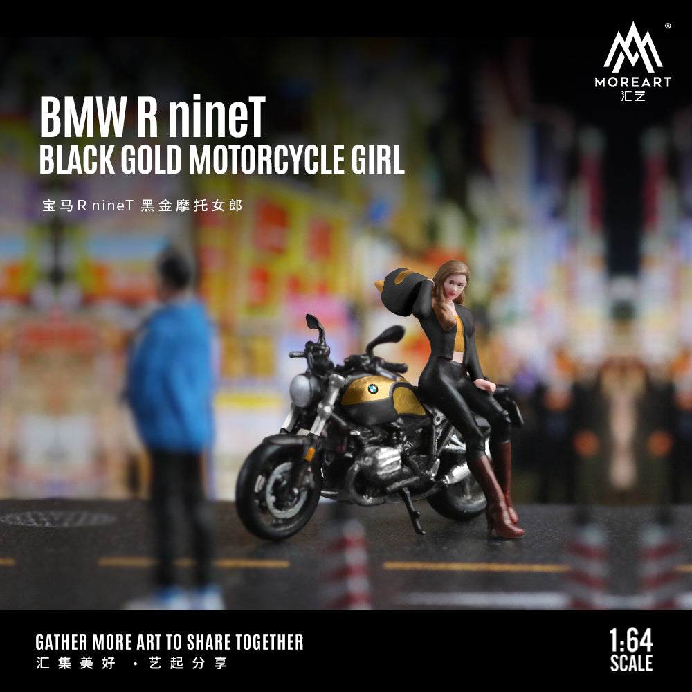 Chi tiết xe BMW R nineT trong diorama MoreArt