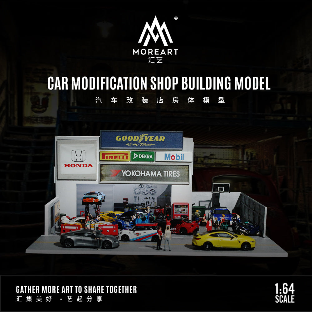 Toàn cảnh diorama Car Modification Shop MoreArt