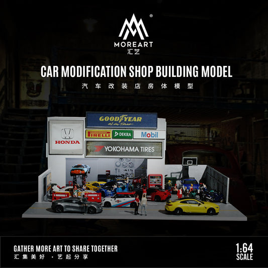 Toàn cảnh diorama Car Modification Shop MoreArt