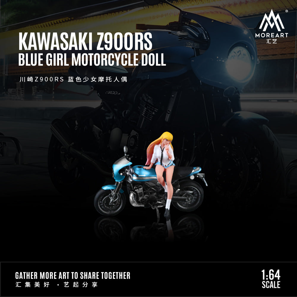 Mô hình diorama Kawasaki Z900RS MoreArt góc trước