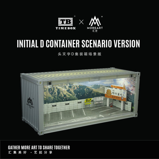 Mô hình diorama Initial D Container Time Box góc trước