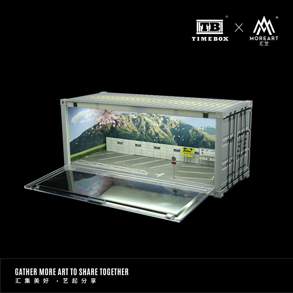 Mô hình diorama Initial D Container Time Box chi tiết