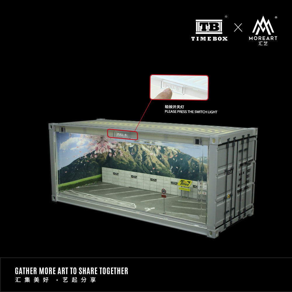 Mô hình diorama Initial D Container Time Box tổng thể