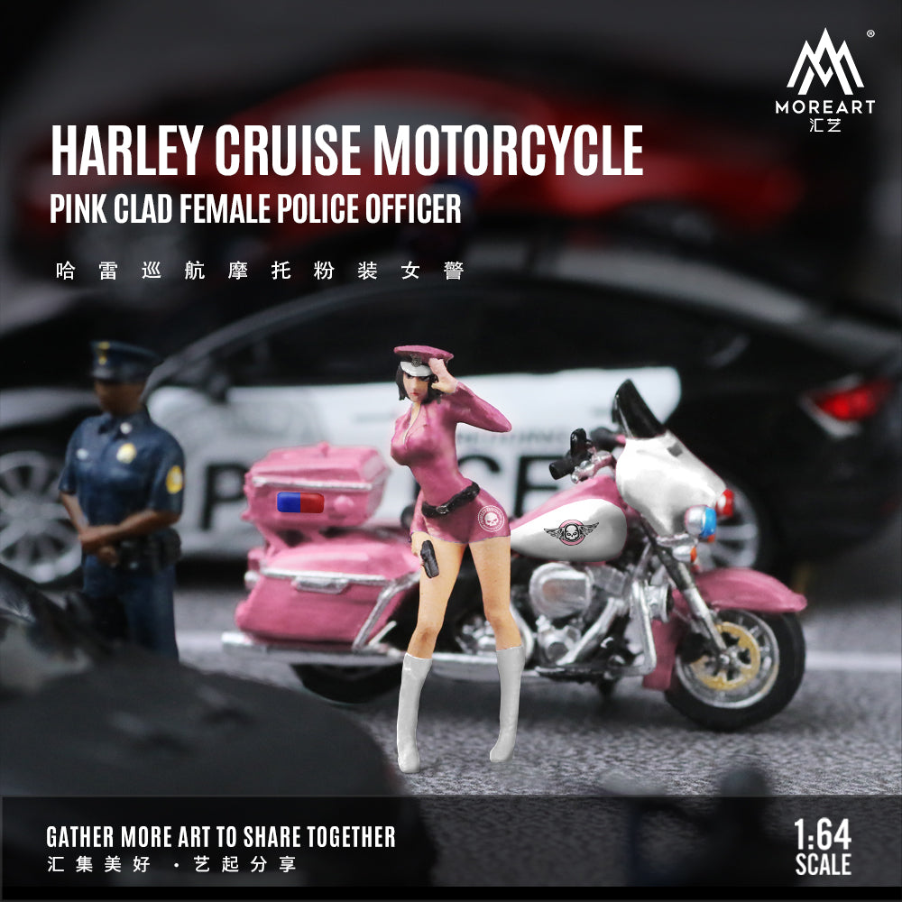 Mô hình diorama Harley Cruiser MoreArt 1:64 chi tiết xe