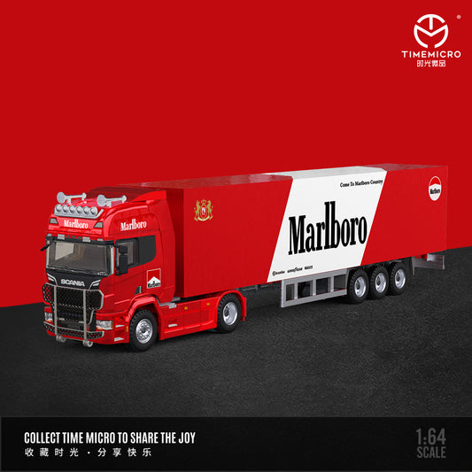 Góc trước xe Container Scania Marlboro Time Micro 1:64