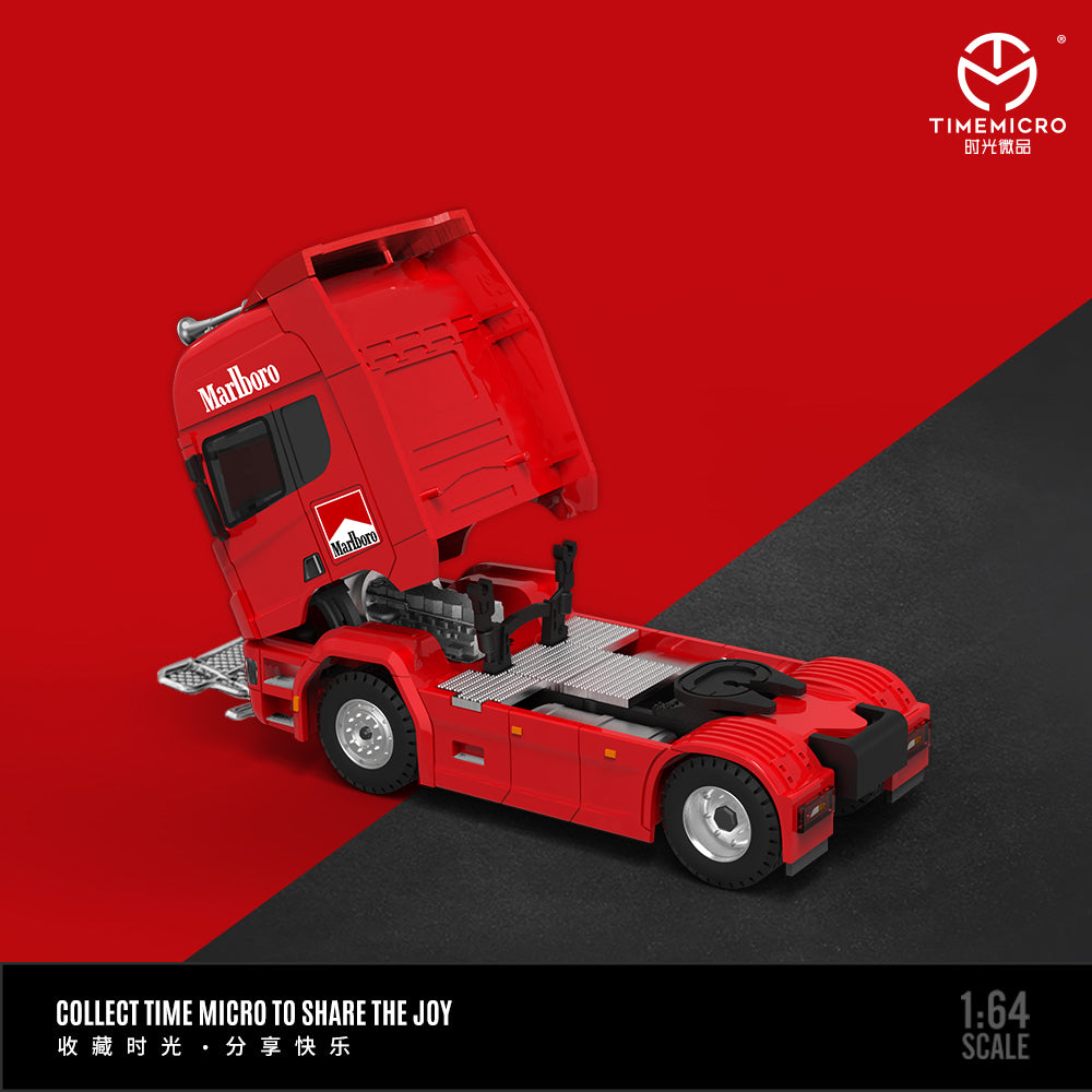 Góc nghiêng xe Container Scania Marlboro Time Micro 1:64