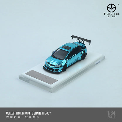 Góc trước xe Honda Civic độ xanh dương Time Micro 1:64