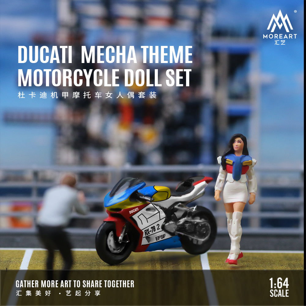 Mô tô Ducati và búp bê tỉ lệ 1:64