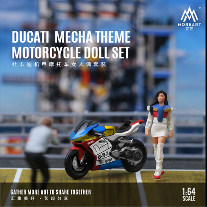 Mô tô Ducati và búp bê tỉ lệ 1:64