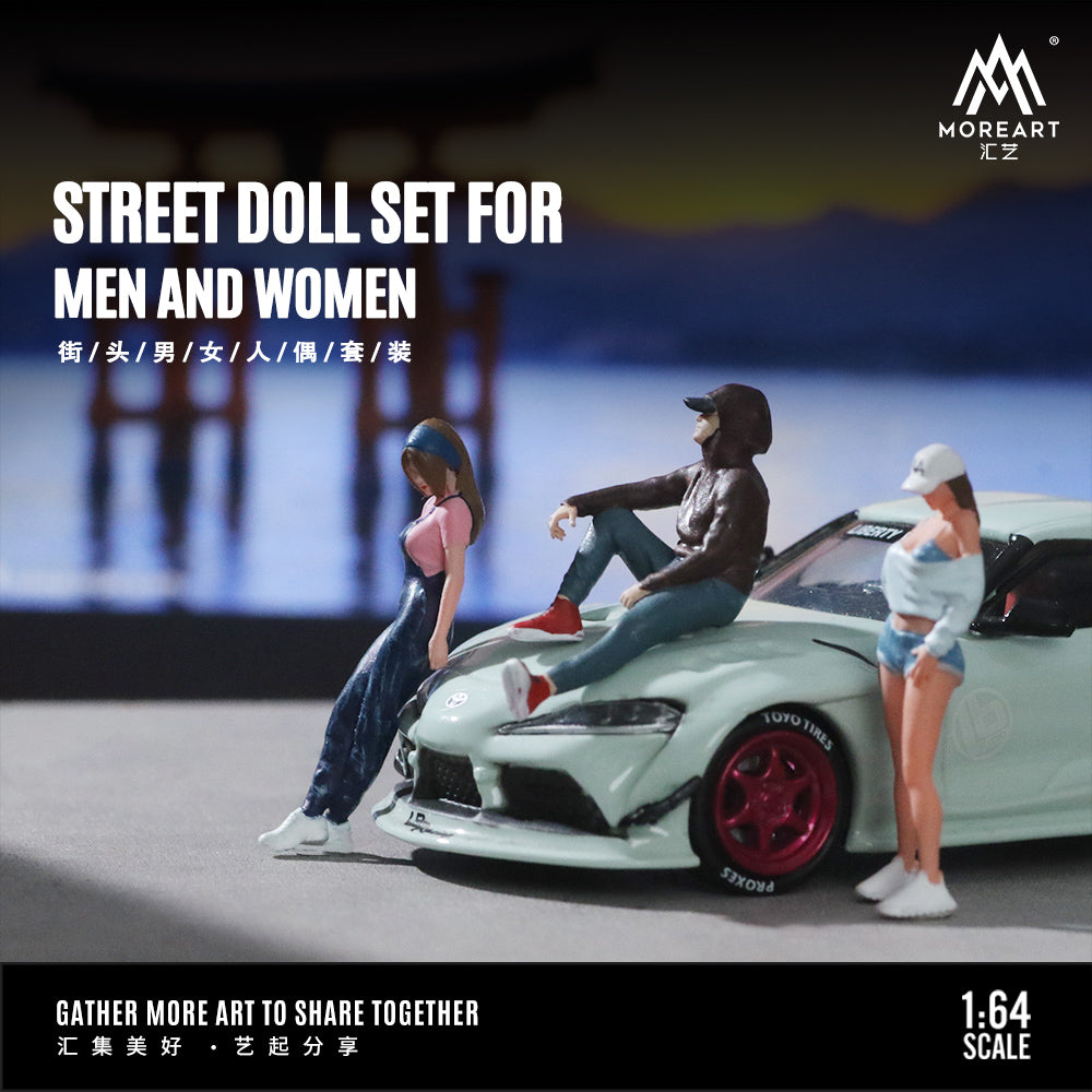 Mô hình diorama MoreArt Street Doll Set 1:64
