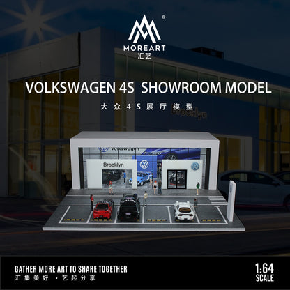 Showroom Volkswagen 4S Store MoreArt 1:64 tổng quan