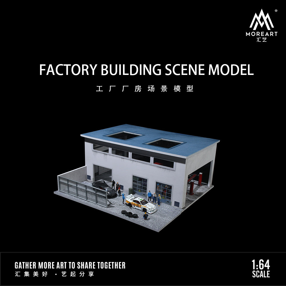 Chi tiết máy móc trong diorama Factory Scene