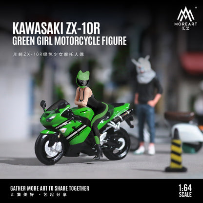 Mô hình diorama Kawasaki ZX-10R Green Girl của Moreart