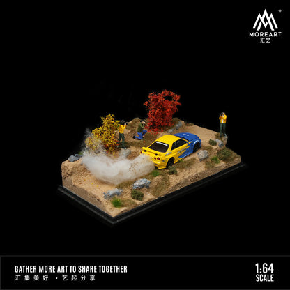 Biển báo trên diorama MoreArt