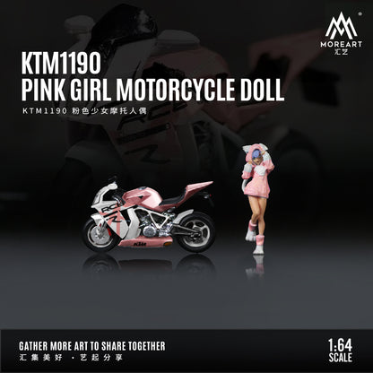 Mô hình diorama KTM1190 Pink Girl tỉ lệ 1:64