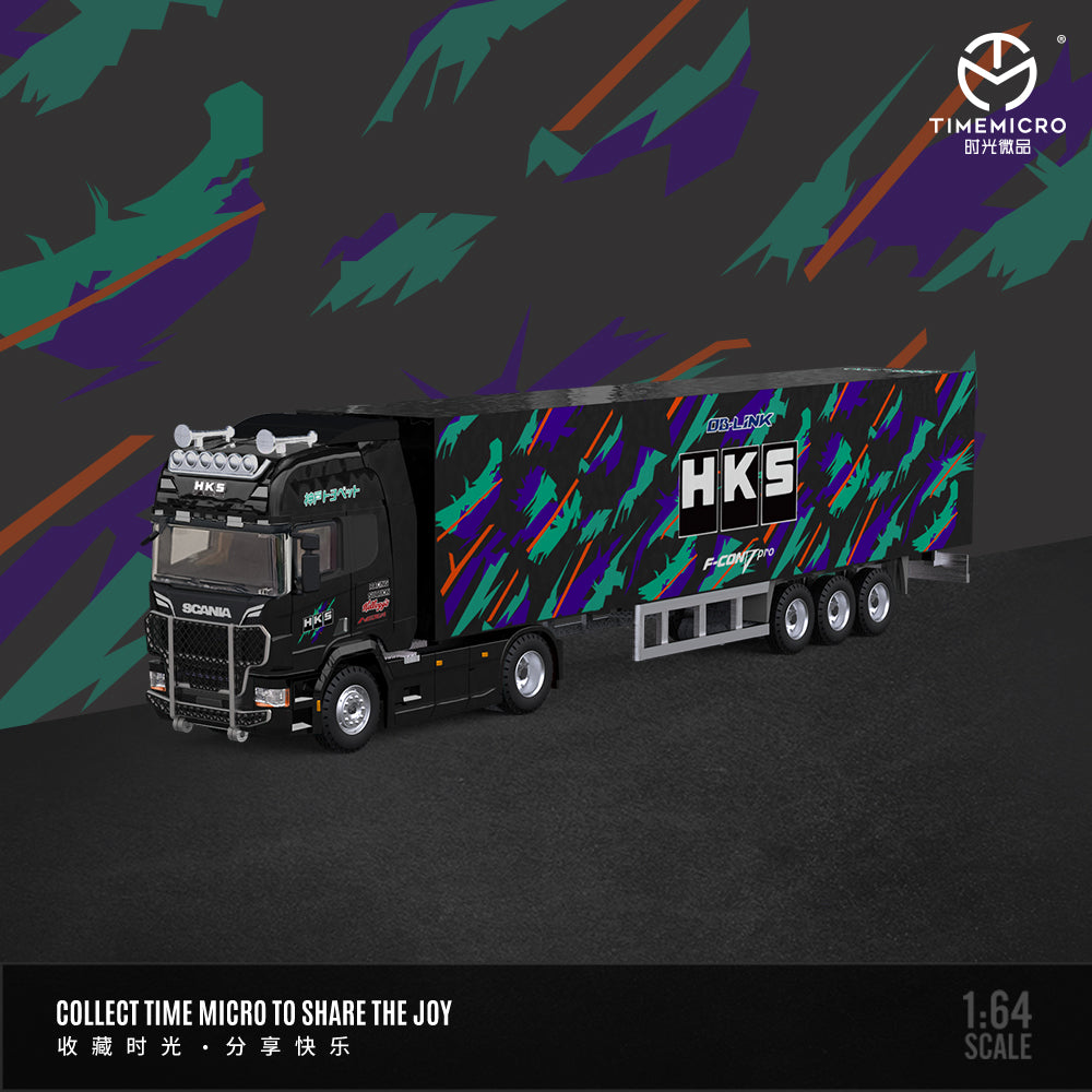 Mô hình xe container Time Micro HKS Livery