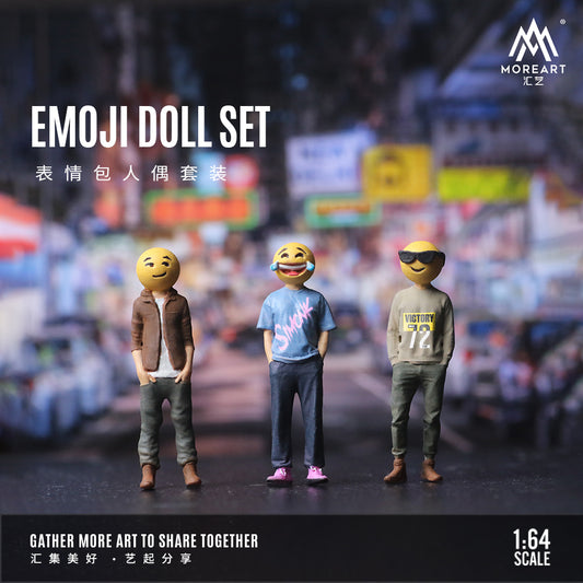 Mô hình diorama Emoji Doll Set Moreart