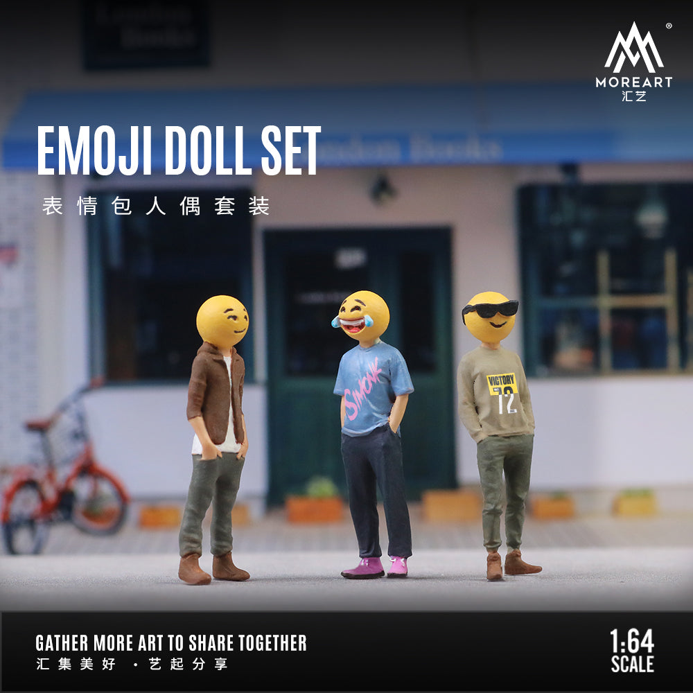 Toàn cảnh diorama Emoji Doll tỉ lệ 1:64