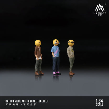 Diorama mô hình Emoji Doll
