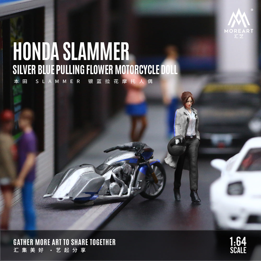 Mô hình diorama Honda SLAMMER góc tổng thể
