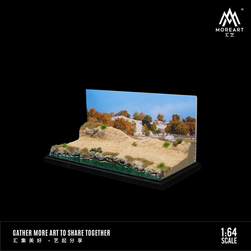 Chi tiết sa mạc trên diorama Desert Lake Scene