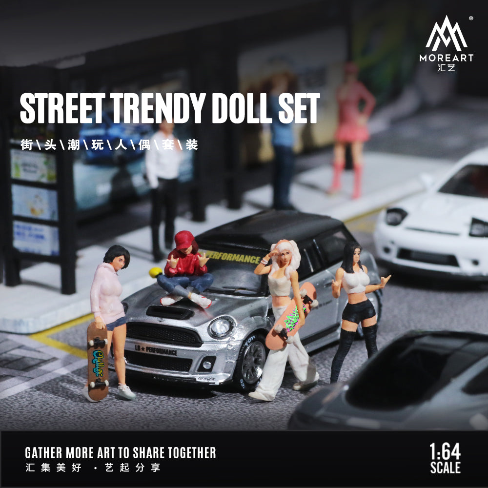 Mô hình diorama Street Style Doll MOREART 1:64
