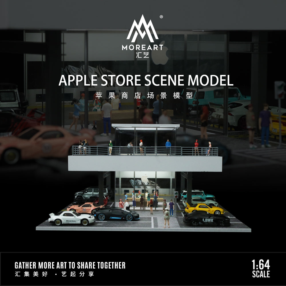 Diorama Apple Store tỉ lệ 1:64 có đèn