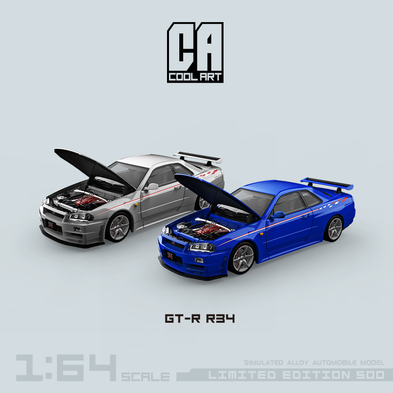 Nội thất xe GT-R R34 Cool Art tỉ lệ 1:64