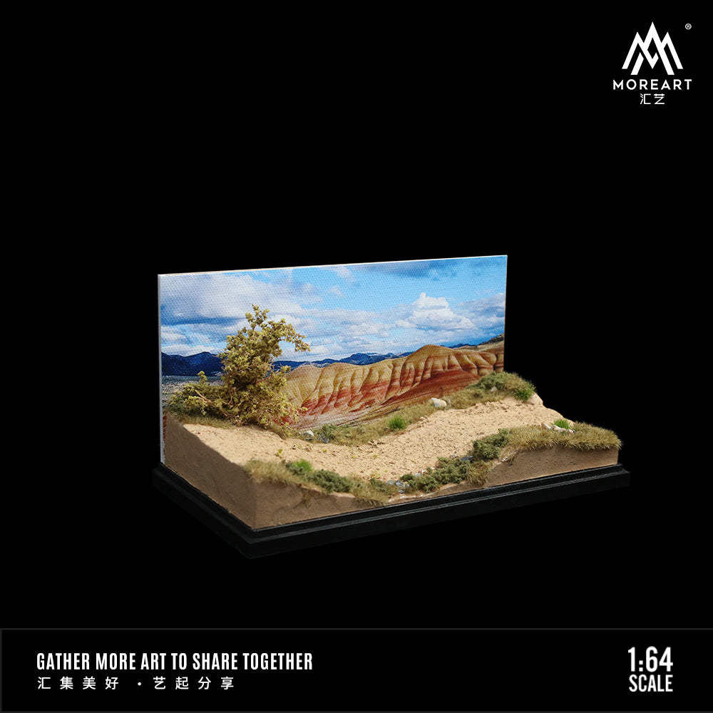 Diorama Rugged Hill MOREART tỉ lệ 1:64 trong hộp