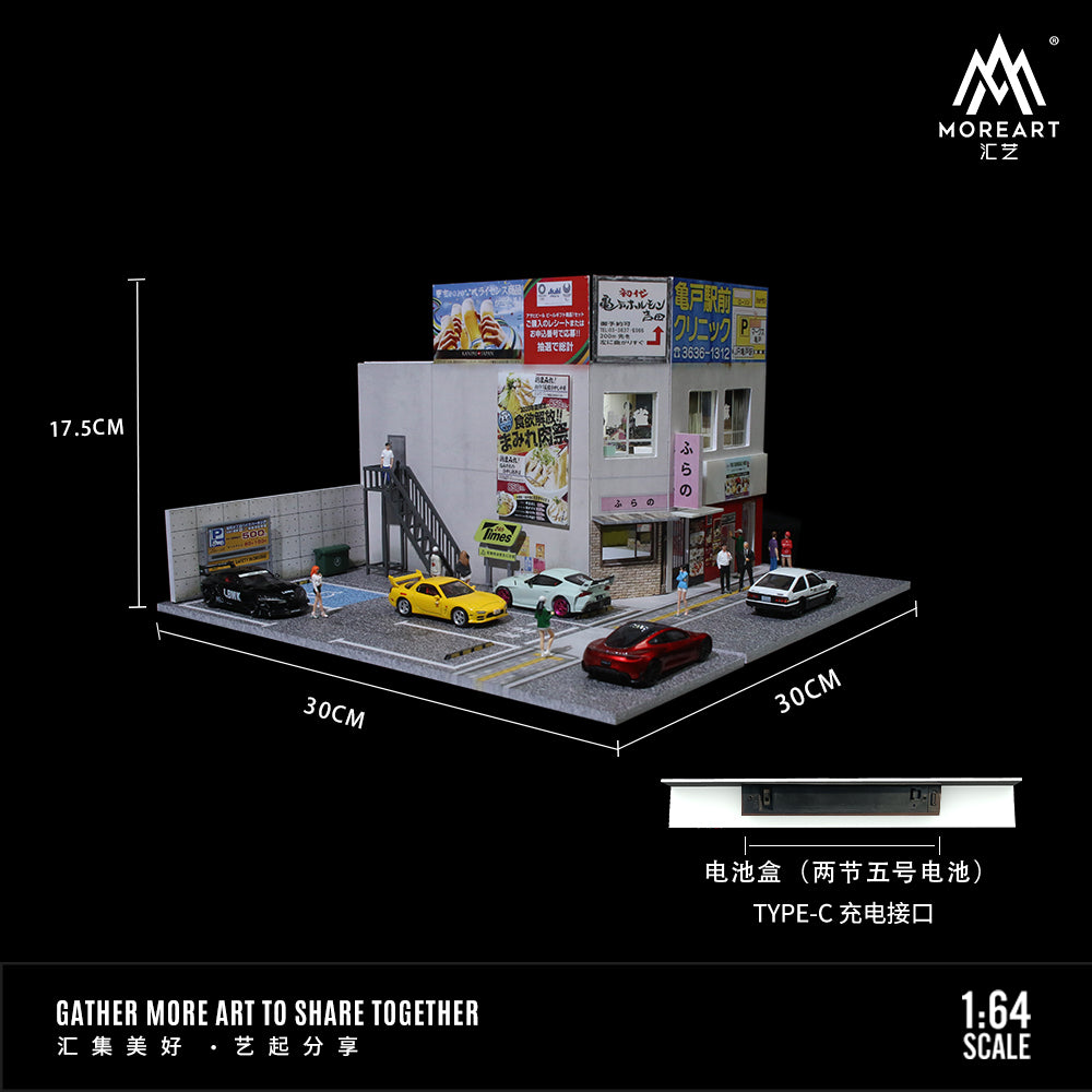 [PRE-ORDER] Mô hình diorama MOREART 1:64 Japanese Commercial Building Scene MO936406