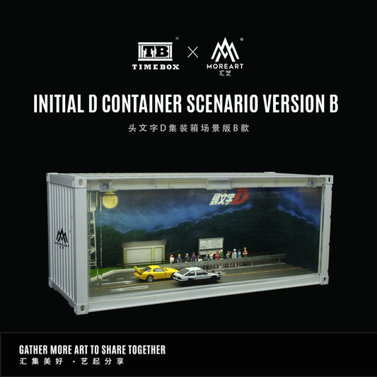 Mô hình diorama Time Box 1:64 Initial D Container Scene